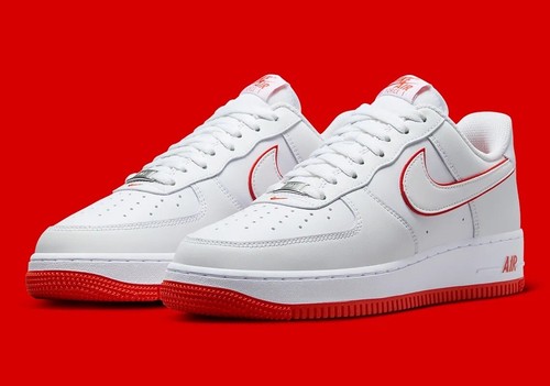 air force 1 red stitch